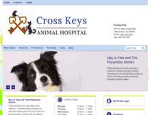 Tablet Screenshot of crosskeysanimalhospital.com